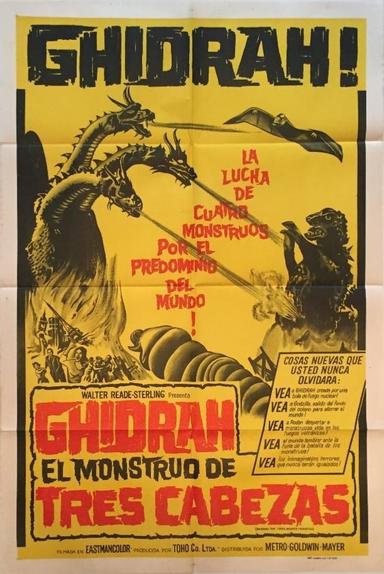 Godzilla contra Ghidorah, el dragón de tres cabezas